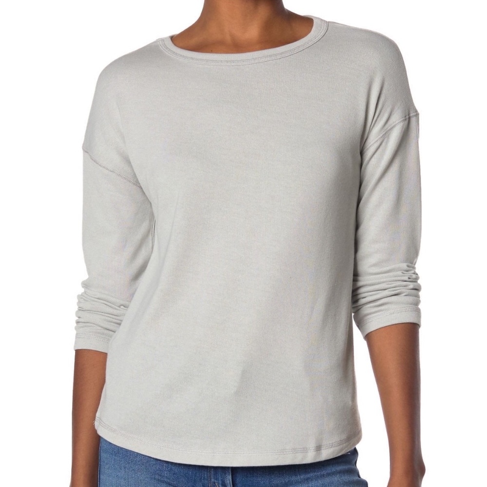 Ladies Drop Shoulder Long Sleeve Pullover - New